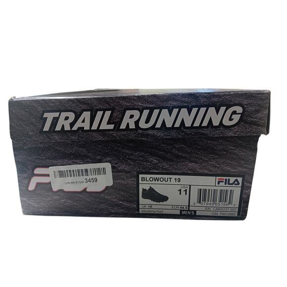 New in Box Fila Men\'s Blowout 19 Trail Running Shoe Black SZ 11 main image 10